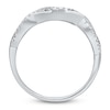 Thumbnail Image 4 of Kallati Round-Cut Natural Blue Sapphire & Diamond Ring 1/4 ct tw 14K White Gold