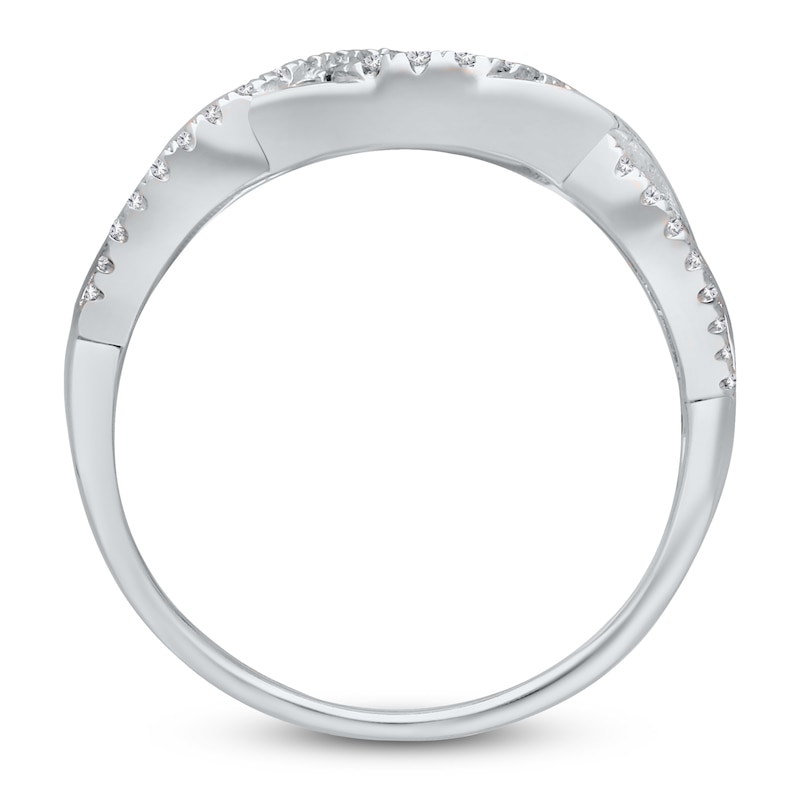 Kallati Round-Cut Natural Blue Sapphire & Diamond Ring 1/4 ct tw 14K White Gold