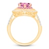 Thumbnail Image 3 of Kallati Heart-Shaped Natural Pink Sapphire & Diamond Ring 3/8 ct tw 14K Yellow Gold