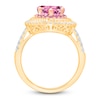 Thumbnail Image 4 of Kallati Heart-Shaped Natural Pink Sapphire & Diamond Ring 3/8 ct tw 14K Yellow Gold