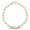 Thumbnail Image 3 of Shy Creation Diamond Halo Chain Link Ring 1/10 ct tw 14K Yellow Gold SC55026918