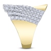 Thumbnail Image 2 of Shy Creation Diamond Curved Five-Row Ring 1-1/8 ct tw 14K Yellow Gold SC22009068