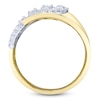 Thumbnail Image 3 of Shy Creation Diamond Curved Five-Row Ring 1-1/8 ct tw 14K Yellow Gold SC22009068