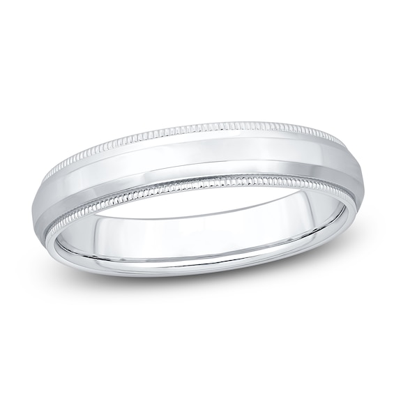 Milgrain Wedding Band Platinum 4.3mm