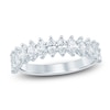Thumbnail Image 1 of Marquise-Cut Lab-Grown Diamond Anniversary Ring 1 ct tw 14K White Gold