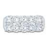 Thumbnail Image 3 of Lab-Grown Diamond Two-Row Anniversary Ring 2-1/2 ct tw 14K White Gold