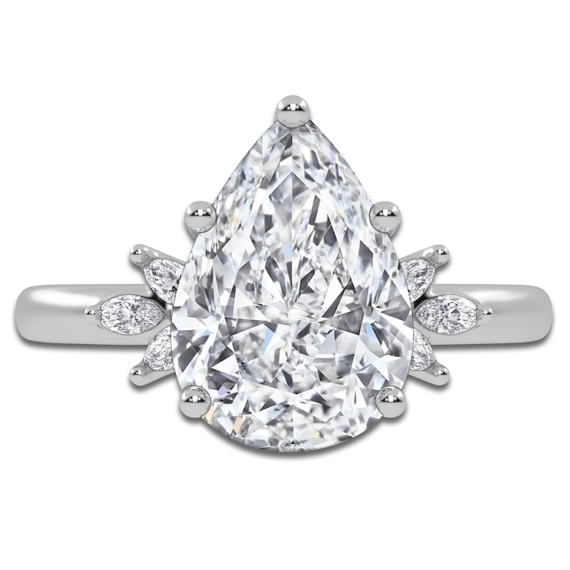 Main Image 3 of Pear-Shaped Created By Jared Studio Lab-Created Diamond Engagement Ring 2-1/6 ct tw 14K White Gold