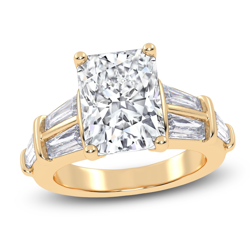 Main Image 1 of Radiant-Cut Created By Jared Studio Lab-Grown Diamond Engagement Ring 4-1/2 ct tw 14K Yellow Gold