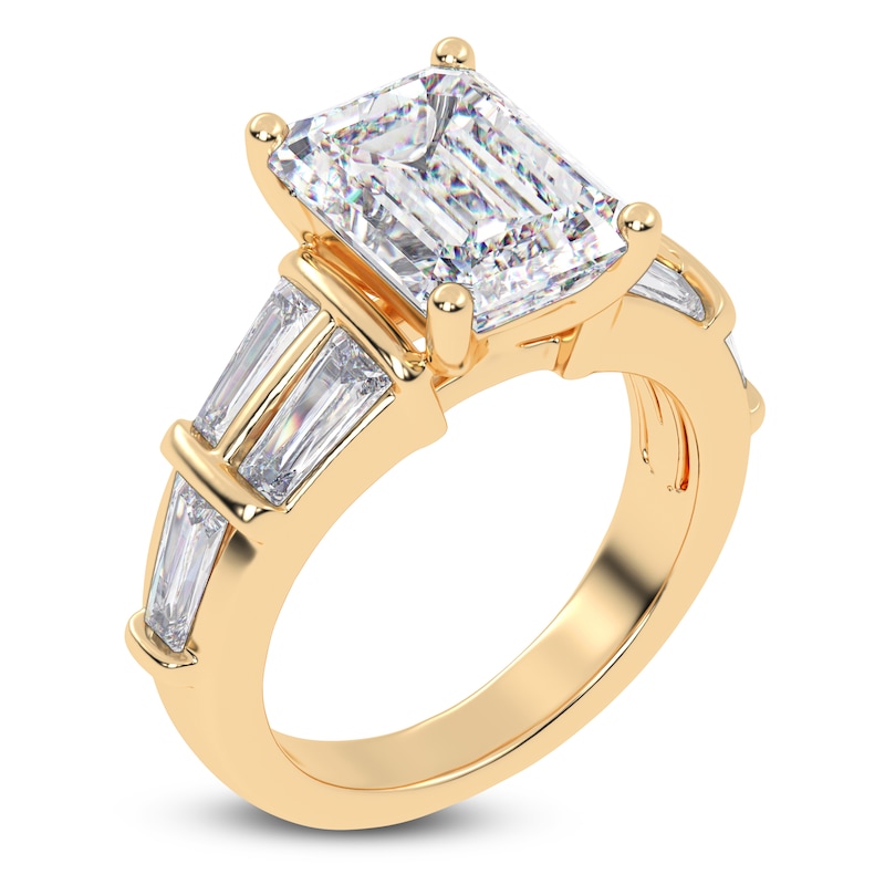 Main Image 2 of Radiant-Cut Created By Jared Studio Lab-Grown Diamond Engagement Ring 4-1/2 ct tw 14K Yellow Gold