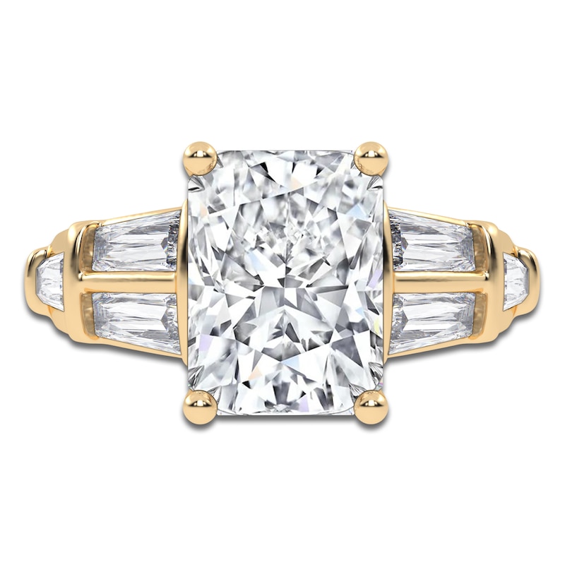 Main Image 3 of Radiant-Cut Created By Jared Studio Lab-Grown Diamond Engagement Ring 4-1/2 ct tw 14K Yellow Gold