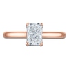 Thumbnail Image 3 of Radiant-Cut Lab-Grown Diamond Solitaire Plus Engagement Ring 1 ct tw 18K Rose Gold (VS2/F)
