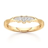 Thumbnail Image 1 of J'Lure Lab-Grown Diamond Scalloped Wedding Band 1/8 ct tw 18K Yellow Gold