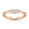 Thumbnail Image 1 of J'Lure Lab-Grown Diamond Scalloped Wedding Band 1/8 ct tw 18K Rose Gold