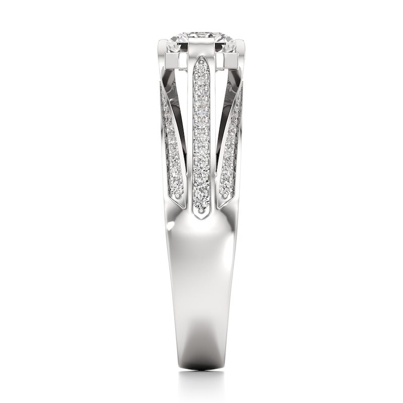 Main Image 3 of J'Lure Lab-Grown Diamond Radiant Brilliant-Cut Engagement Ring 1-3/8 ct tw 18K White Gold