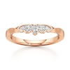 Thumbnail Image 1 of J'Lure Lab-Grown Diamond Scalloped Wedding Band 1/6 ct tw 18K Rose Gold