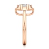 Thumbnail Image 3 of J'Lure Hexagon Brilliant-Cut Lab-Grown Diamond Half-Halo Engagement Ring 2 ct tw 18K Rose Gold