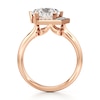 Thumbnail Image 2 of J'Lure Pentagon Brilliant-Cut Lab-Grown Diamond Half-Halo Engagement Ring 3-1/6 ct tw 18K Rose Gold
