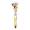 Thumbnail Image 3 of J'Lure Heart Brilliant-Cut Lab-Grown Diamond Bypass Engagement Ring 1-1/3 ct tw 18K Yellow Gold