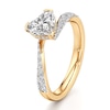 Thumbnail Image 4 of J'Lure Heart Brilliant-Cut Lab-Grown Diamond Bypass Engagement Ring 1-1/3 ct tw 18K Yellow Gold