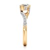 Thumbnail Image 3 of J'Lure Octagon Step-Cut Lab-Grown Diamond Bypass Engagement Ring 1-1/3 ct tw 18K Yellow Gold