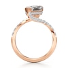 Thumbnail Image 2 of J'Lure Leaf Step-Cut Lab-Grown Diamond Bypass Engagement Ring 2-1/2 ct tw 18K Rose Gold