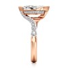 Thumbnail Image 3 of J'Lure Leaf Step-Cut Lab-Grown Diamond Bypass Engagement Ring 2-1/2 ct tw 18K Rose Gold