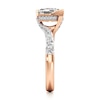 Thumbnail Image 3 of J'Lure Hexagon Step-Cut Lab-Grown Diamond Bypass Engagement Ring 2-1/2 ct tw 18K Rose Gold