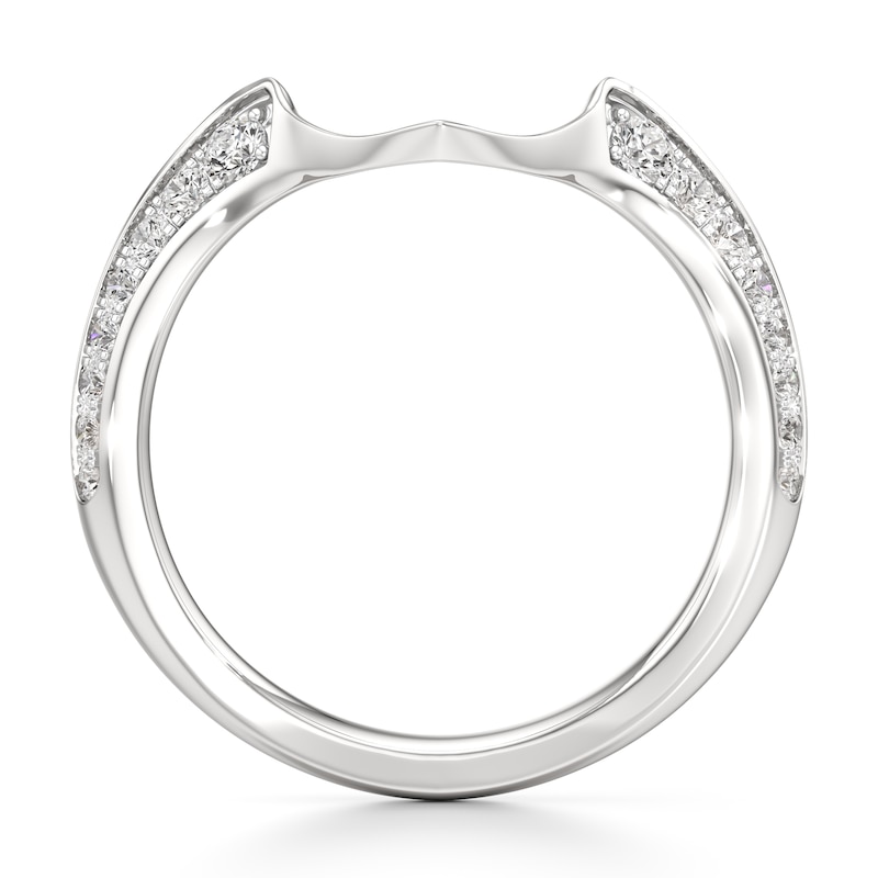 Main Image 2 of J'Lure Lab-Grown Diamond Contour Wedding Band 1/5 ct tw 18K White Gold