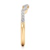 Thumbnail Image 3 of J'Lure Lab-Grown Diamond Angled Contour Wedding Band 1/5 ct tw 18K Yellow Gold