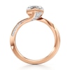 Thumbnail Image 2 of J'Lure Hexagon Step-Cut Lab-Grown Diamond Bypass Engagement Ring 2-1/4 ct tw 18K Rose Gold