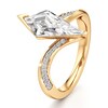 Thumbnail Image 4 of J'Lure Kite Step-Cut Lab-Grown Diamond Bypass Engagement Ring 2-1/6 ct tw 18K Yellow Gold