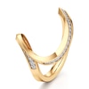 Thumbnail Image 4 of J'Lure Lab-Grown Diamond Contour Wedding Band 1/5 ct tw 18K Yellow Gold