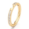 Thumbnail Image 4 of J'Lure Baguette-Cut Lab-Grown Diamond Contour Wedding Band 3/8 ct tw 18K Yellow Gold