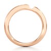 Thumbnail Image 2 of J'Lure Baguette-Cut Lab-Created Diamond Contour Wedding Band 3/8 ct tw 18K Rose Gold