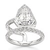 Thumbnail Image 1 of J'Lure Shield Step-Cut Lab-Grown Diamond Spiral Engagement Ring 3-7/8 ct tw 18K White Gold