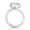 Thumbnail Image 2 of J'Lure Shield Step-Cut Lab-Grown Diamond Spiral Engagement Ring 3-7/8 ct tw 18K White Gold