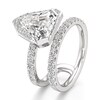Thumbnail Image 4 of J'Lure Shield Step-Cut Lab-Grown Diamond Spiral Engagement Ring 3-7/8 ct tw 18K White Gold