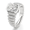 Thumbnail Image 4 of J'Lure Radiant Brilliant-Cut Lab-Grown Diamond Engagement Ring 3-1/2 ct tw 18K White Gold