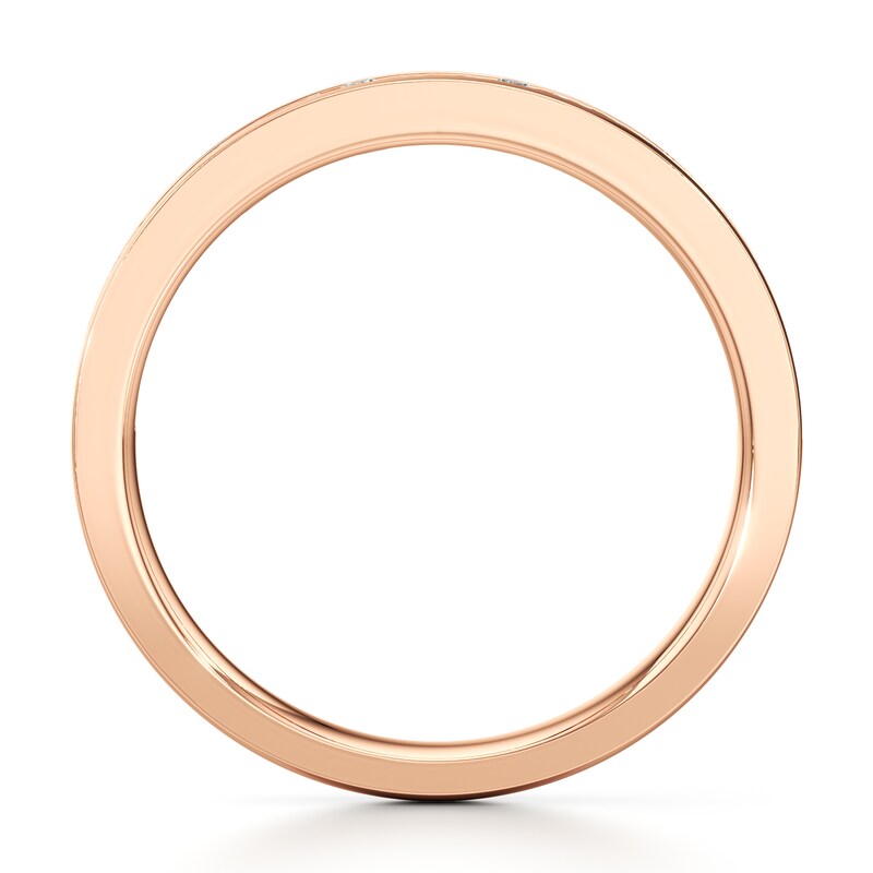 Main Image 2 of J'Lure Baguette & Round-Cut Lab-Grown Diamond Wedding Band 3/8 ct tw 18K Rose Gold