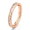 Thumbnail Image 4 of J'Lure Baguette & Round-Cut Lab-Grown Diamond Wedding Band 3/8 ct tw 18K Rose Gold