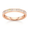 Thumbnail Image 1 of J'Lure Baguette & Round-Cut Lab-Grown Diamond Wedding Band 3/8 ct tw 18K Rose Gold