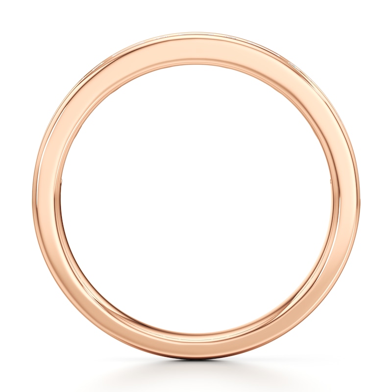 Main Image 2 of J'Lure Baguette & Round-Cut Lab-Grown Diamond Wedding Band 3/8 ct tw 18K Rose Gold