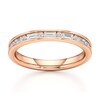 Thumbnail Image 1 of J'Lure Baguette & Round-Cut Lab-Grown Diamond Wedding Band 3/8 ct tw 18K Rose Gold