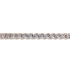 Thumbnail Image 2 of Marquise-Cut Lab-Grown Diamond Tennis Bracelet 5 ct tw 14K Rose Gold 7"
