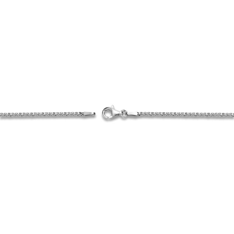 Main Image 4 of Men's Natural Blue Sapphire & Black Diamond Lion Necklace 1/4 ct tw Sterling Silver 24"
