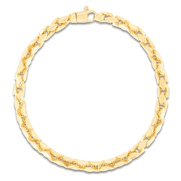 Box Chain Bracelet 5mm Solid 14K Yellow Gold 8.25"