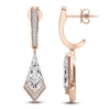 Thumbnail Image 1 of J'Lure Kite Step-Cut Lab-Grown Diamond Dangle Earrings 2-1/5 ct tw 14K Rose Gold