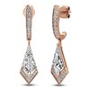 Thumbnail Image 2 of J'Lure Kite Step-Cut Lab-Grown Diamond Dangle Earrings 2-1/5 ct tw 14K Rose Gold