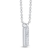 Thumbnail Image 2 of Shy Creation Diamond Letter H Pavé Necklace 1/15 ct tw 14K White Gold 18" SC55028331-H