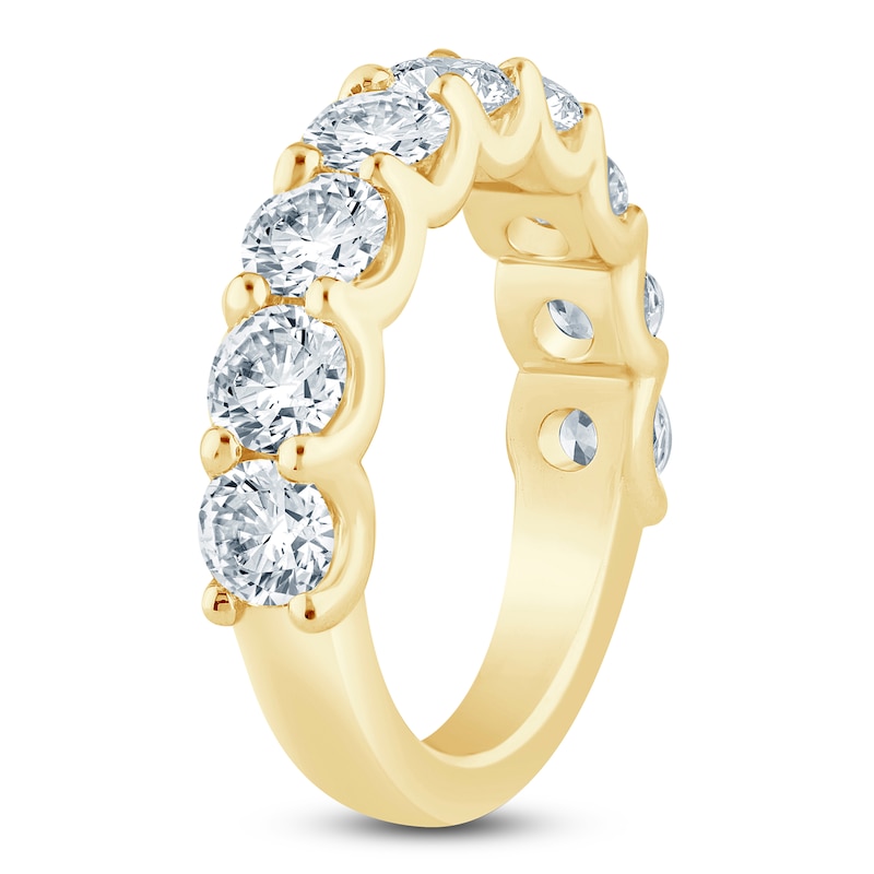 Main Image 2 of Lab-Grown Diamond Anniversary Ring 3 ct tw 14K Yellow Gold